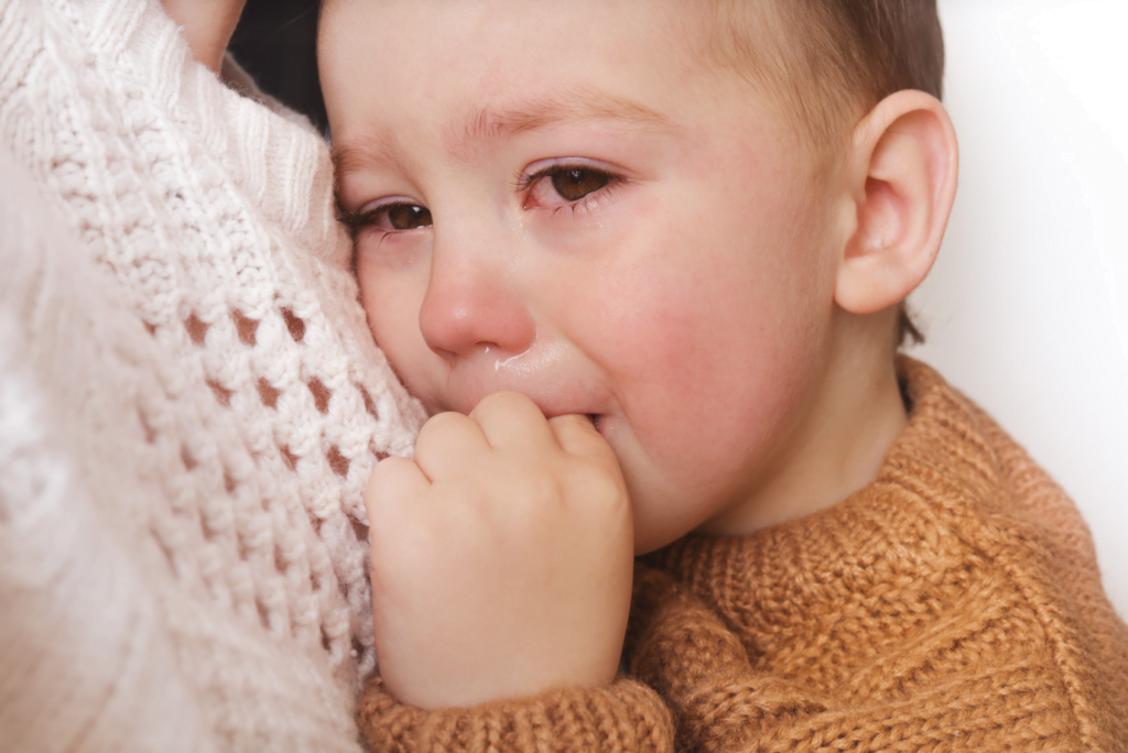 Child with early stage meningitis, fever