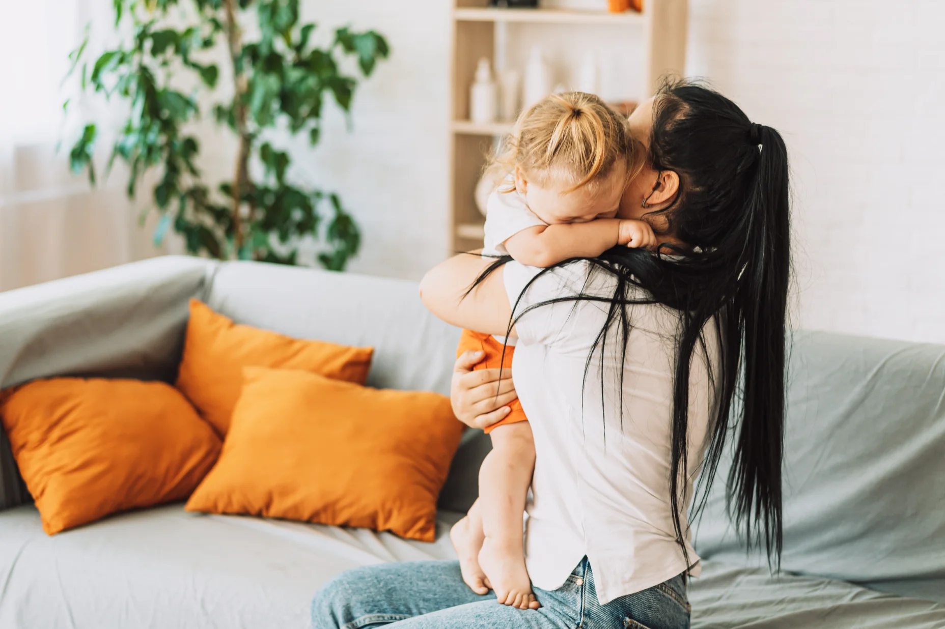 Child's symptoms of anxiety with mother