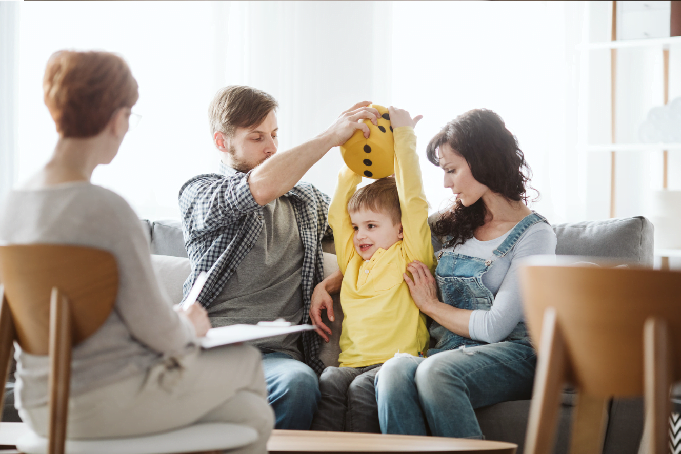 A family receiving early intervention services