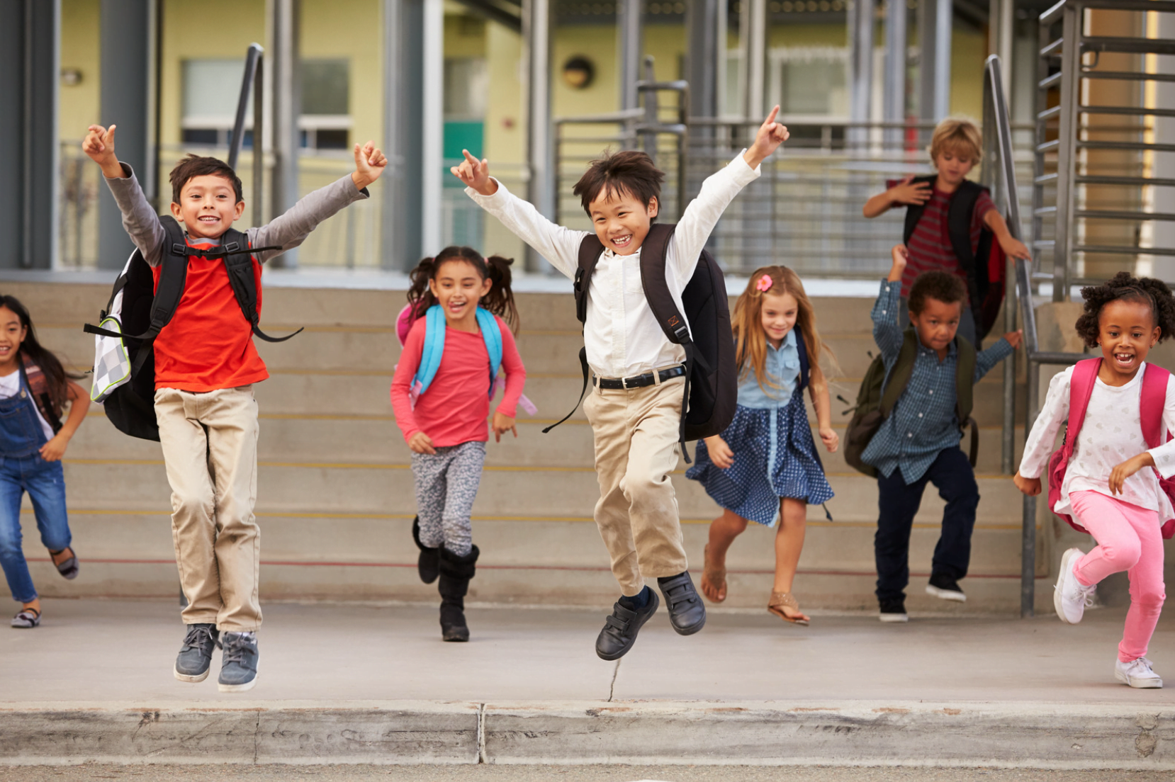 Children learning in state school in uk school system