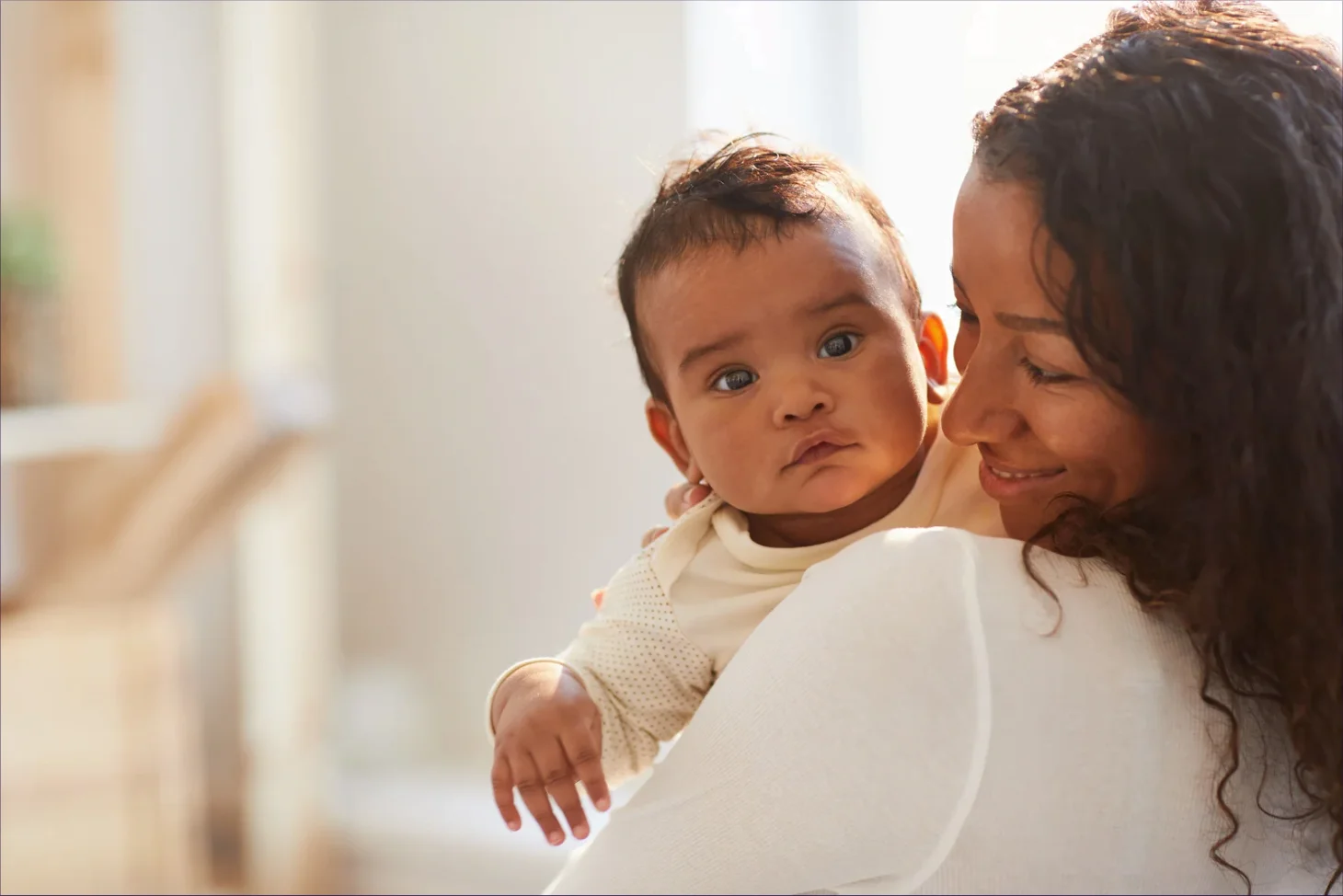 mother wondering how to be a good mom with baby