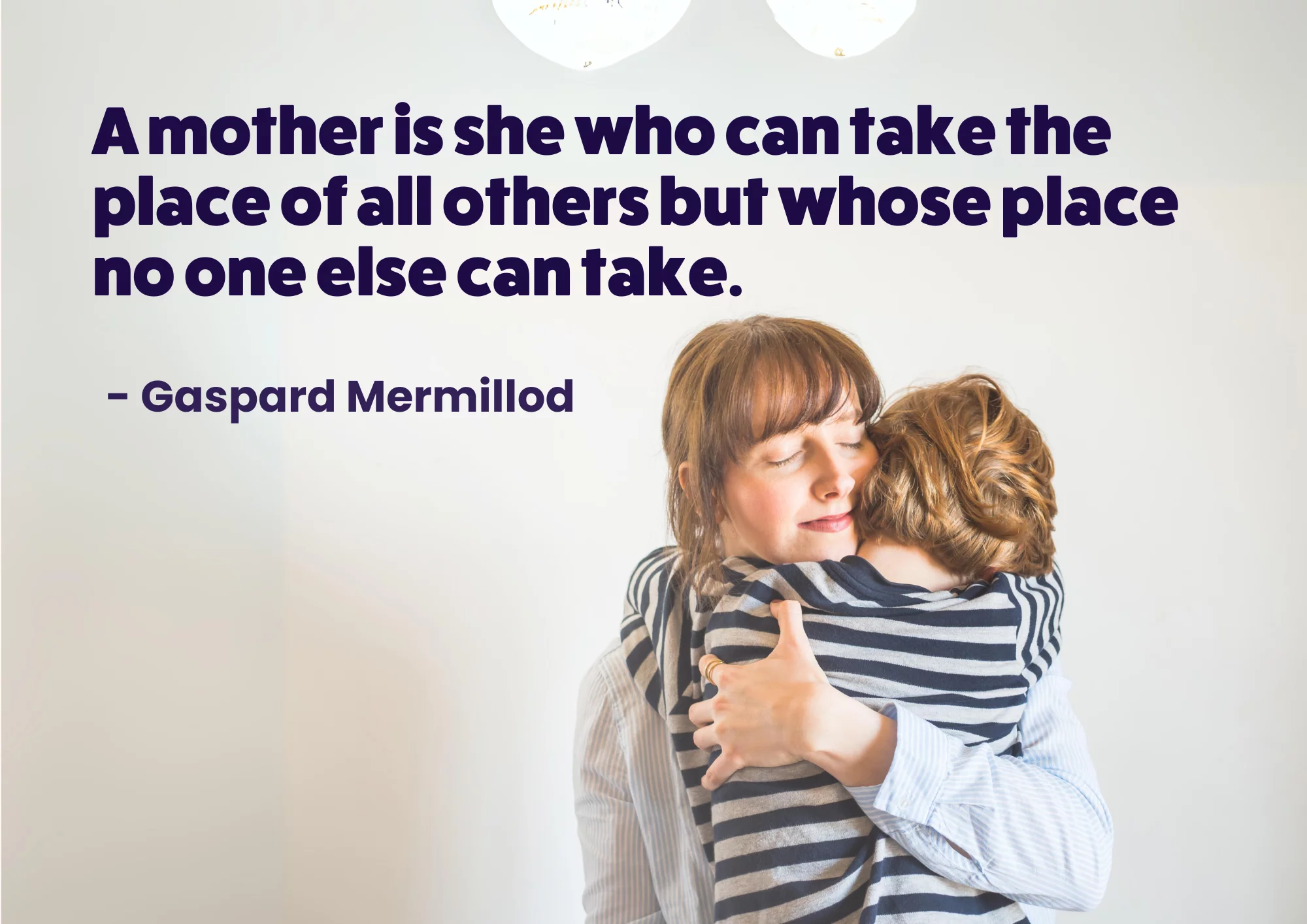 Maternal loving embrace