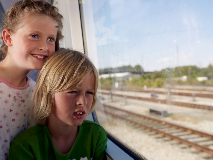 Children with british passport travelling to airport