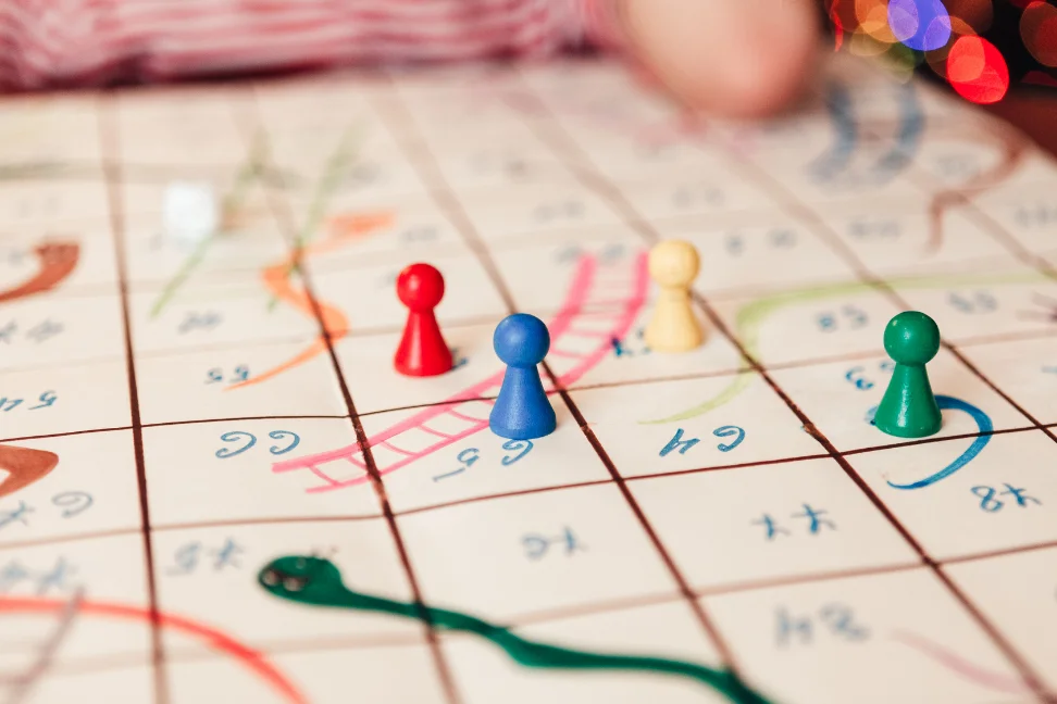 Counting games from orchard toys are great for 3 year olds