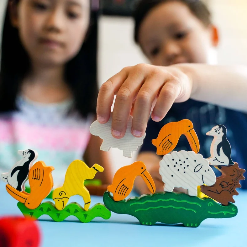 children enjoying playing simple games that help to develop fine motor skills