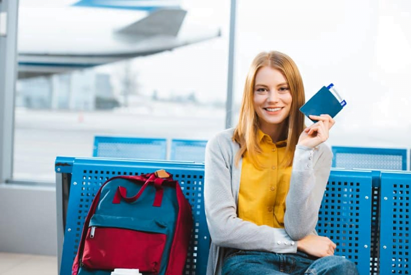 Teenager on plane with spanish passport